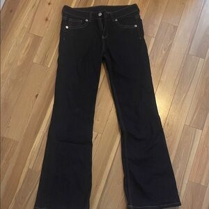 Classic dark blue  Women's low rise Bootcut Jeans
